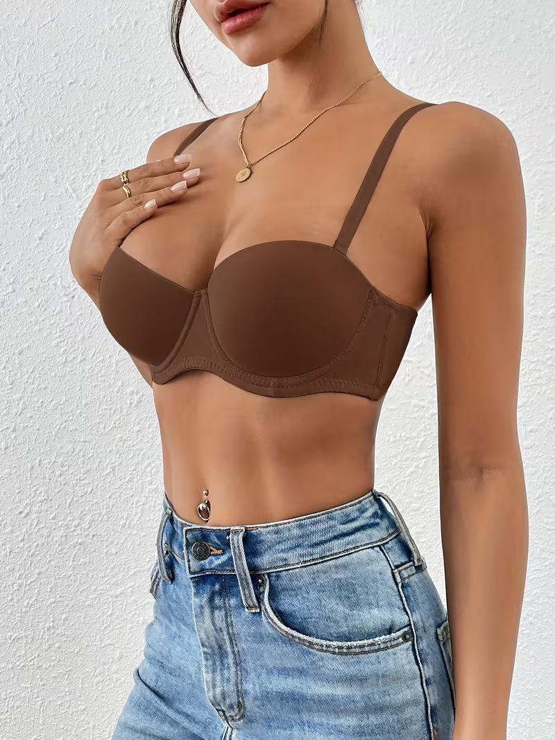 Biustonosz push-up z fiszbinami – gładka forma i naturalne podkreślenie