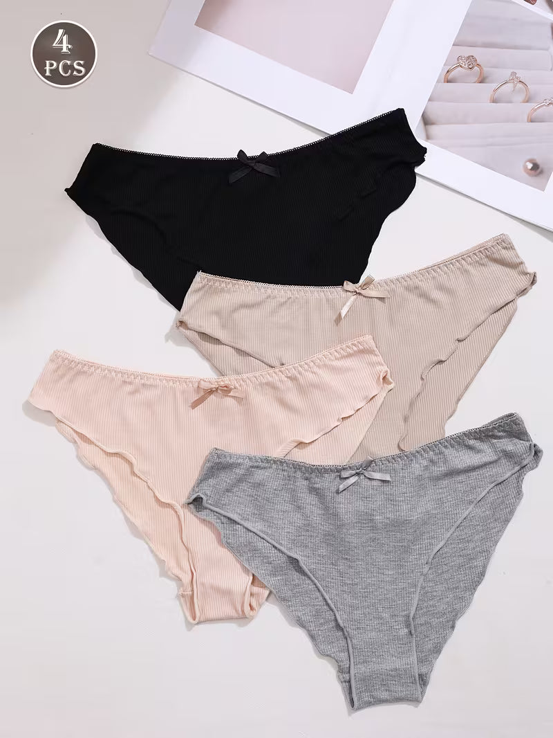 Zestaw damskich majtek z wiskozy – miękka codzienność i subtelny detal