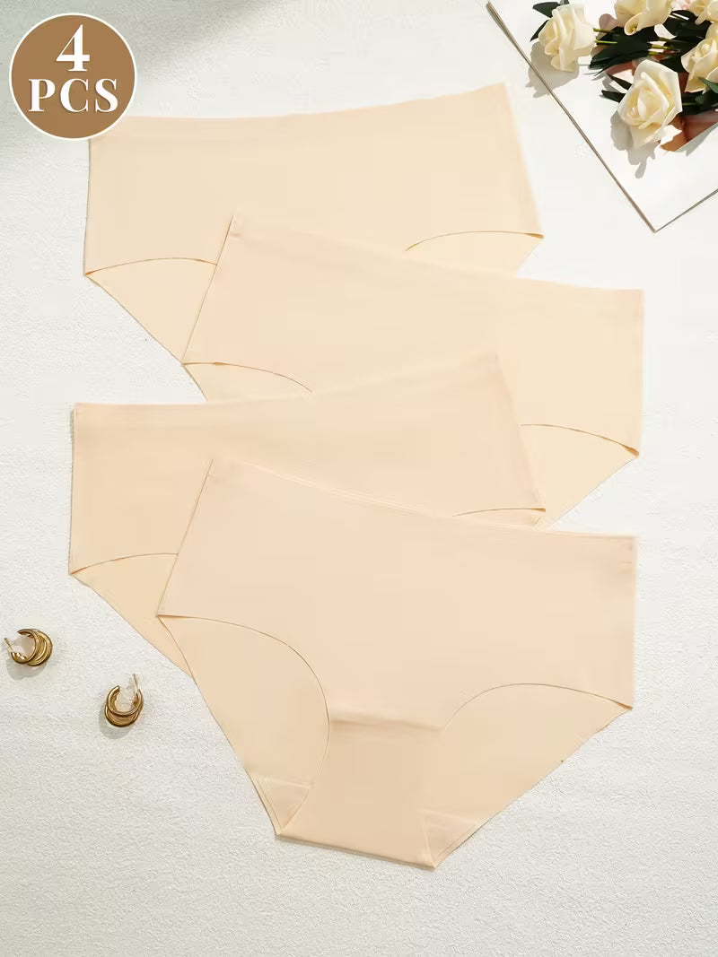 Zestaw 4 bezszwowych majtek – gładka linia i efekt drugiej skóry