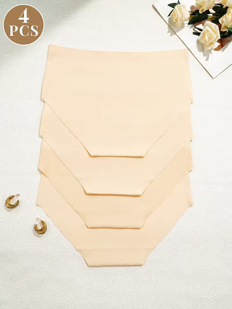 Zestaw 4 bezszwowych majtek – gładka linia i efekt drugiej skóry