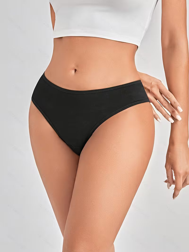 Zestaw 5 bawełnianych fig – niski stan i minimalistyczna czerń