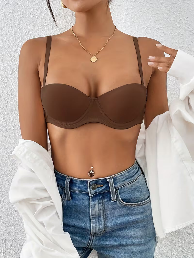 Biustonosz push-up z fiszbinami – gładka forma i naturalne podkreślenie