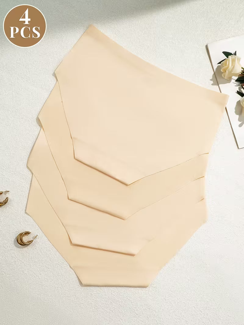 Zestaw 4 bezszwowych majtek – gładka linia i efekt drugiej skóry