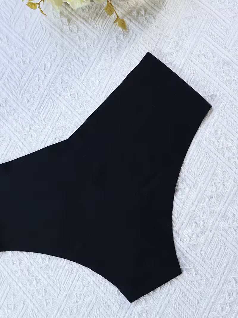 Zestaw bezszwowych fig damskich 6 sztuk – gładka forma i linia V