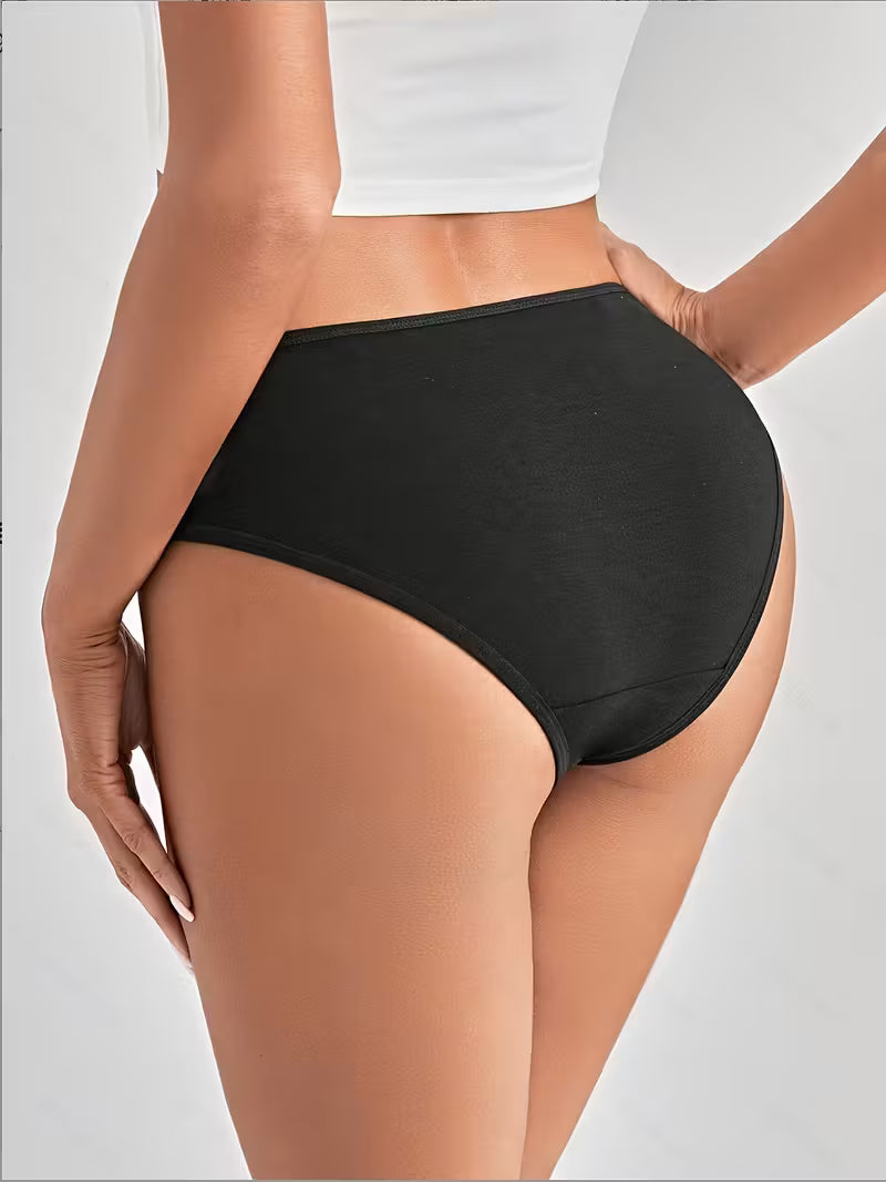 Zestaw 5 bawełnianych fig – niski stan i minimalistyczna czerń