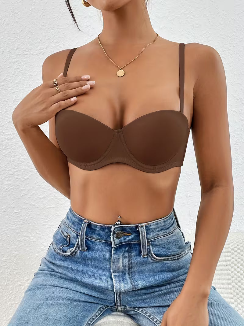 Biustonosz push-up z fiszbinami – gładka forma i naturalne podkreślenie