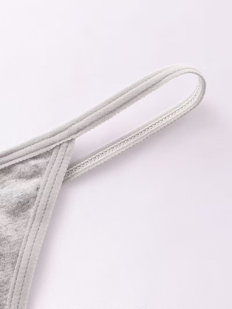 Zestaw bawełnianych stringów damskich – niski stan i codzienna lekkość